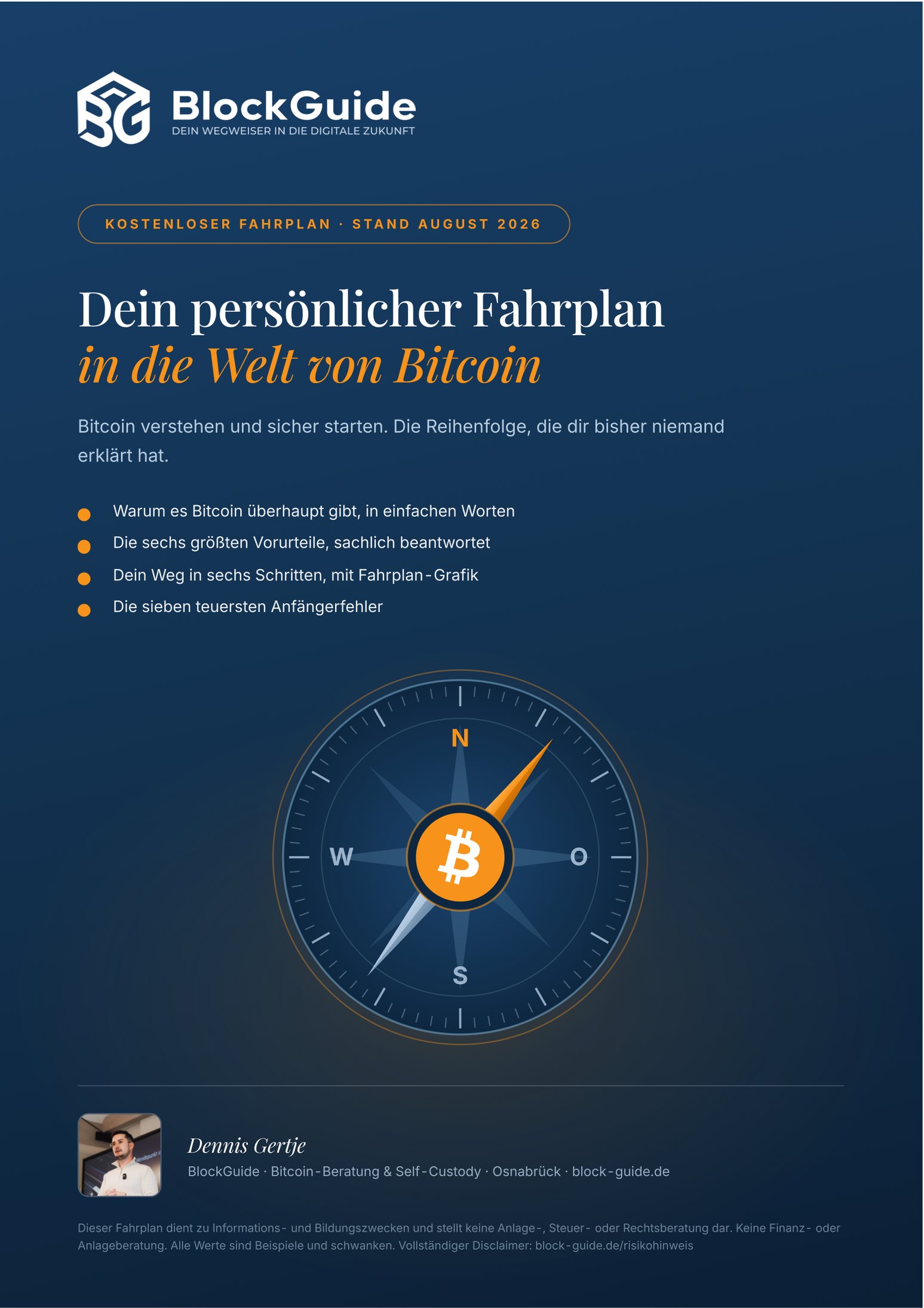 Dein persönlicher Fahrplan in die Welt von Bitcoin — Titelseite